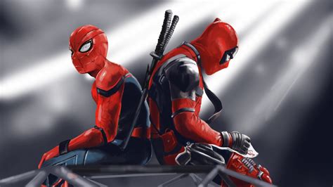 56 Deadpool Spiderman Hd Wallpaper