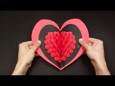 Look for large craft balls in 2 different colors or paint them yourself. DIY 3D Heart ️ Pop Up Card ️ | Valentine Pop Up Card Yourself - Yakomoga EASY DIY | Heart pop up ...