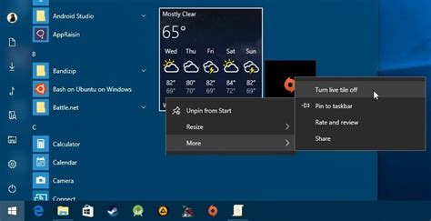 Cómo Deshabilitar Windows 10 Live Tiles Permanentemente