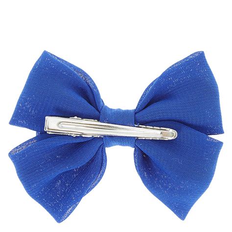 Royal Blue Mini Hair Bow Clip Claires Us