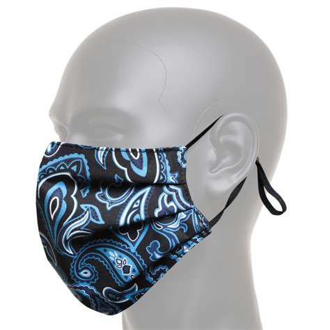 Black And Blue Paisley Face Mask Coronavirus Covid 19 Face Mask