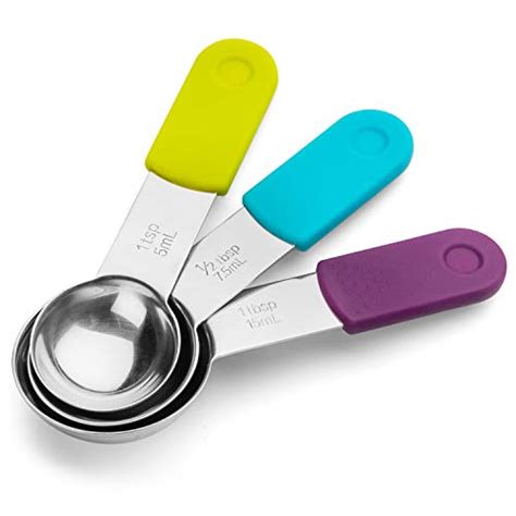 Magnetic Measuring Cups And Spoons Set Stainless Steel Metal Measuring