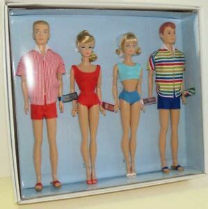 Double Date Th Anniversary Barbie Ken Midge Allan Gift Set Mattel Bdh Nrfb