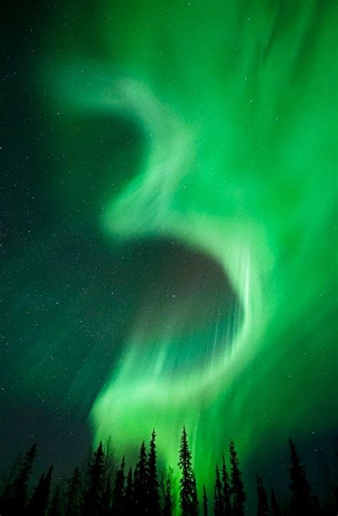 Number 3 Appears In Northern Lights Over Skies In Sweden Aurora