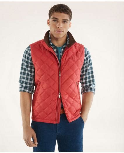 Mens Quilted Vest Brooks Brothers