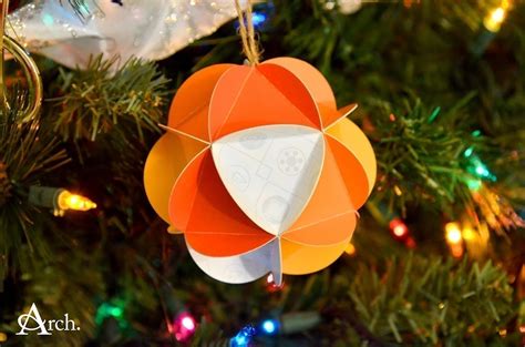 Christmas Card Paper Ornament Ball · How To Make A Bauble