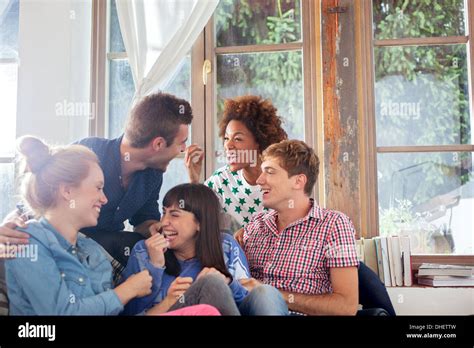 Group Of Female Friends Laughing Hi Res Stock Photography And Images