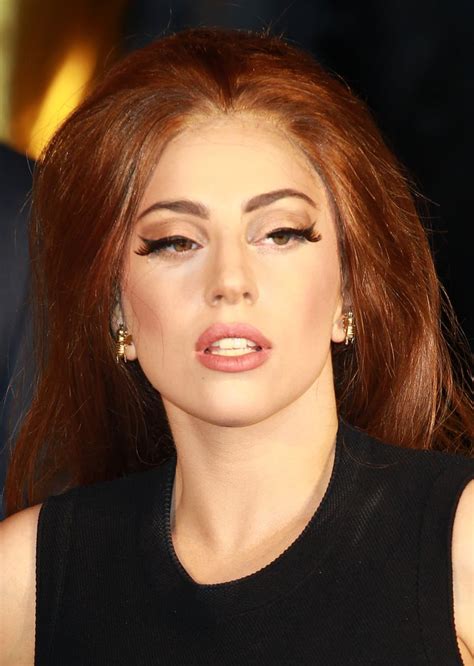 Lady Gaga With Red Hair What Is Lady Gagas Natural Hair Color