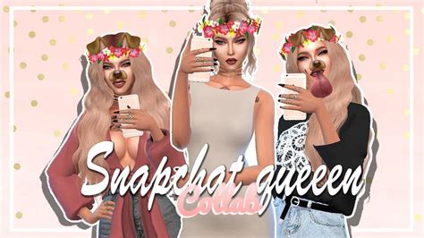 The Sims 4 Cas Snapchat Queen Collab Wunicornsims Youtube