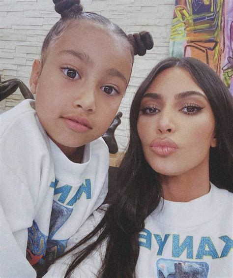 Kim Kardashians Daughter North Exposes Her Real Hair Without
