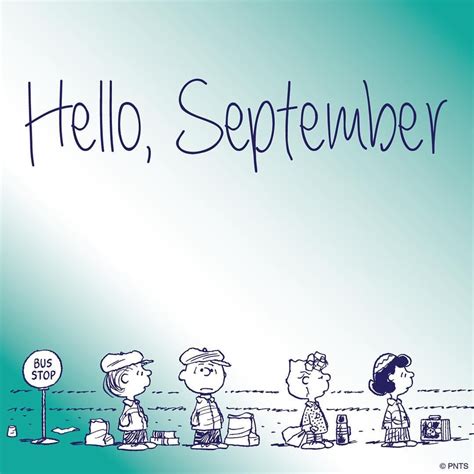 Hello September Hello September Snoopy Charlie Brown And Snoopy