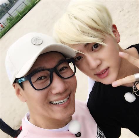Recently, ji suk jin uploaded videos on his youtube channel jeeseokjin world featuring himself reading his page on the korean wiki namuwiki. Ji Suk Jin Shares Photo With BTS's Jin From "Running Man ...