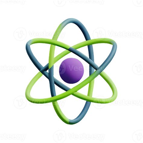 Atom 3d Rendering Icon Illustration 29187809 Png