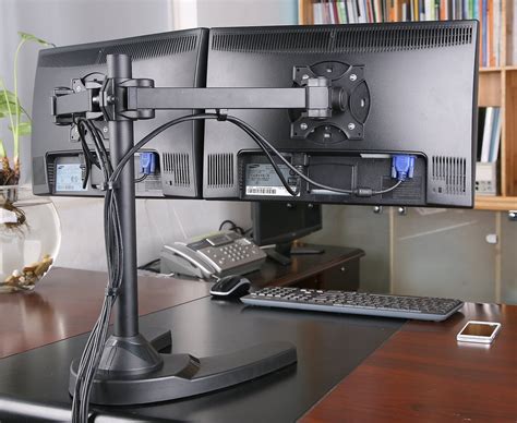 Tyke Supply Dual Monitor Stand Free Standing