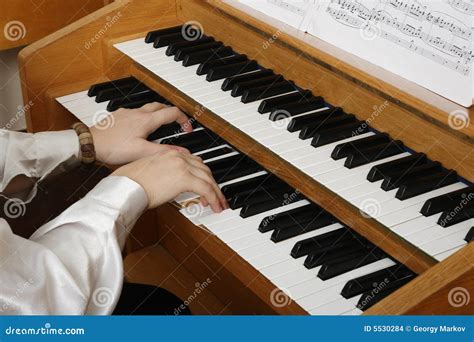 Playing Pipe Organ Stock Photo Image Of Classical Sheet 5530284