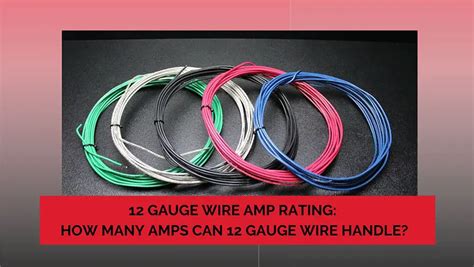 Gauge Wire Rating How Many Amps Do They Handle