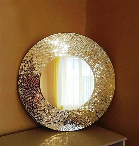 Large Round Mirror Decorative Mosaic Mirror Made To Order Espejos
