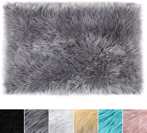 Lochas Ultra Soft Fluffy Rugs Faux Fur Sheepskin Area Rug