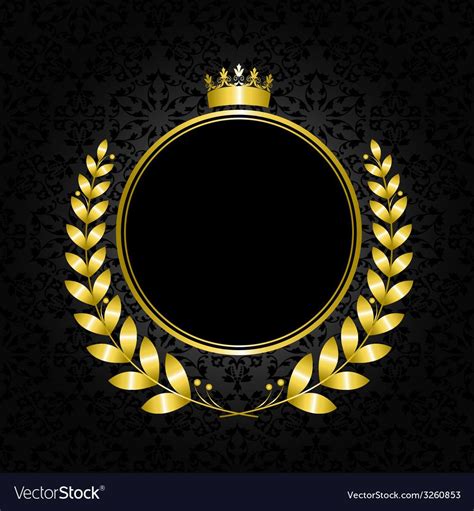 Royal Background With A Crown And Laurel Wreath Download A Free