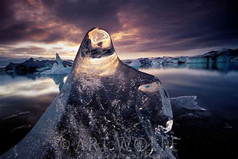 Icebergs Jokulsarlon Breidamerkursandur Iceland Art Photography