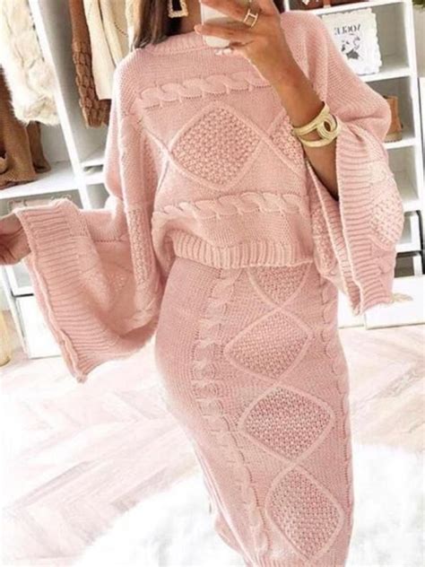 Pin By Stacy ️ Bianca Blacy On Clothing Pink Sweaterdresses Fashion