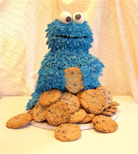 Cookie Monster Made This For My Sons First Birthday Hes All Cake