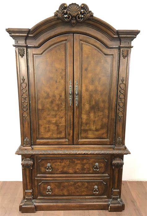 Lot - French Baroque Style Carved Armoire