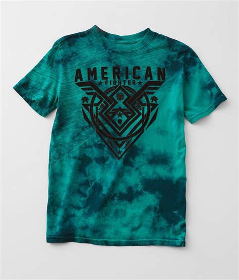 Boys American Fighter Oakview T Shirt Boys T Shirts In Pine Green