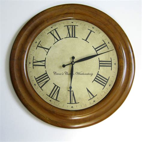 Wood Frame Wall Clock Finish Your Existing Clock With A Round Frame