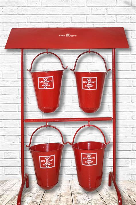 Fire Bucket Stand With Canopy Life Safety