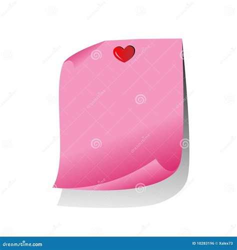 Pink Paper Note Stock Vector Illustration Of Background 10283196