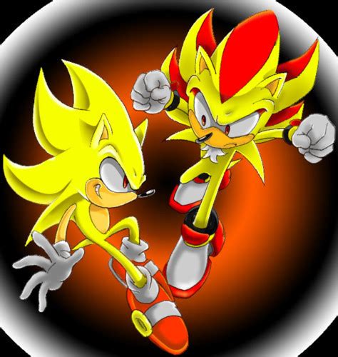 Super Sonic And Shadow Super Shadow Super Sonic Super Silver Photo