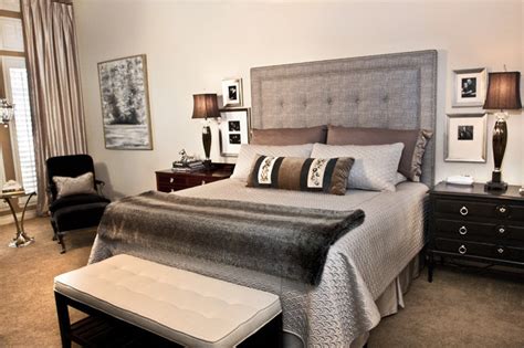 Just because the room is small doesn't mean the bed has to be. Restful and Elegant Master Bedroom - Modern - Bedroom ...