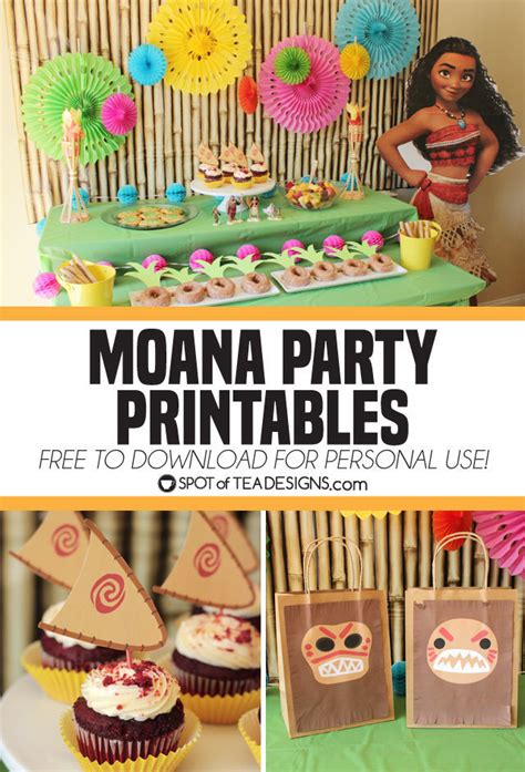 Moana Party Printables To Download Free And Use At Your Party
