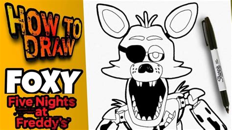 How To Draw Fnaf Foxy Step By Step Como Dibujar A Foxy De Fnaf Fácil