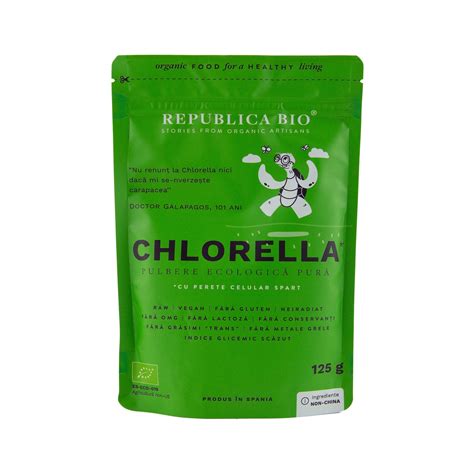 Chlorella Pulbere Ecologica Pura Republica BIO 125 G Superalimente Ro