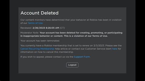 My Roblox Account Got Deleted Youtube