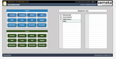 2020 Employee Attendance Tracker Template Free Example Calendar Printable