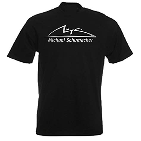 Royalteesuk Mens T Shirt Michael Schumacher Logo Black And Silver M