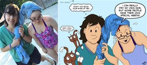 Cartoons Of Daughter With Down Syndrome Created By Her Dad