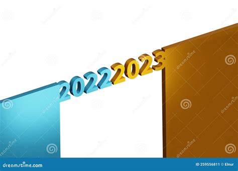 Concept Of New Year From 2022 To 2023 Stock Image Image Of