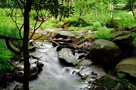 Rocks Water Flow Stream Creeks And Streams Free Nature Pictures By