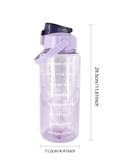 2 Liter Water Bottle With Straw Female Girls Large Portable Travel