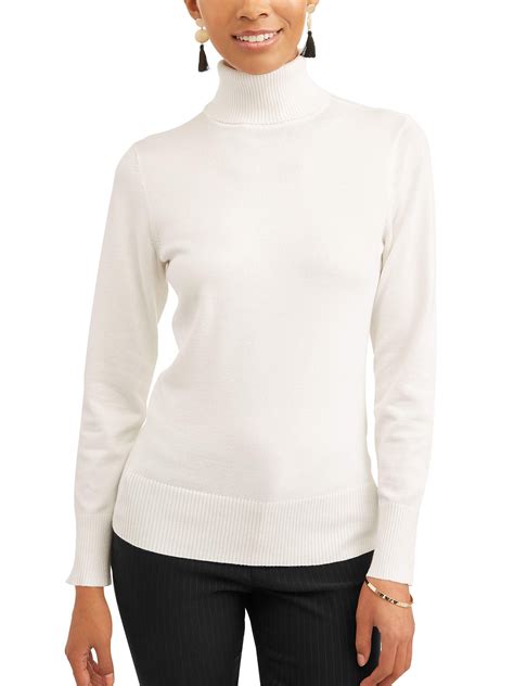 Time And Tru Time And Tru Womens Turtleneck Sweater
