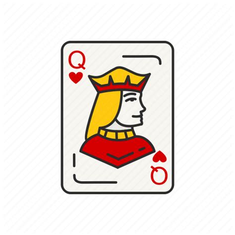 card card deck card games games hearts queen queen of hearts icon download on iconfinder