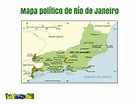 Mapa político de Río de Janeiro - Turismo Brasil