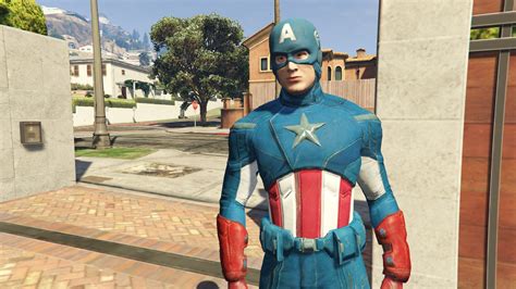 Captain America From The Avengers Add On Ped Gta5