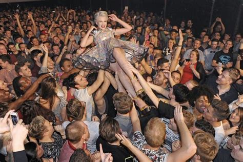 X Factor S Chloe Jasmine And Stephanie Nala Perform With Naked Man And Crowd Surf At G A Y