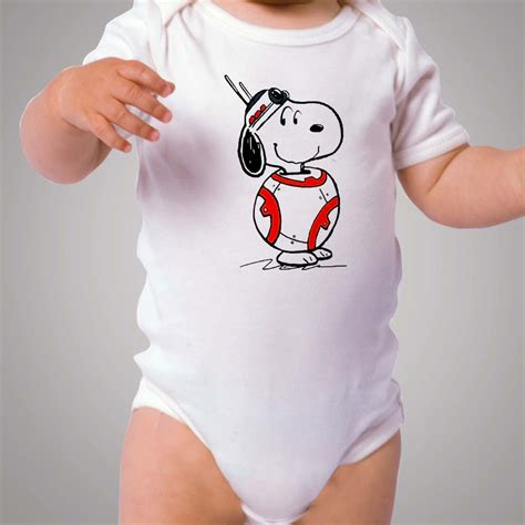 Snoopy Bb8 Star Wars Parody Baby Onesie Bodysuit Hotvero