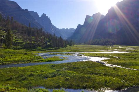 Wind River Range Morning Happy Campers Wyoming Backpacking Landscape